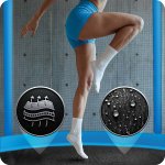 Trampolina ogrodowa 8ft/252cm siatka zewnętrzna i drabinką