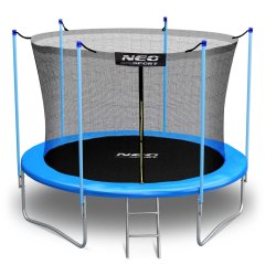 Trampolina ogrodowa 8ft/252cm siatka wewnętrzna i drabinką