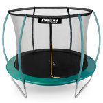 Trampolina ogrodowa 8ft/252cm z siatką, profilowanymi słupkami i drabinką Neo-Sport