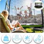 Trampolina ogrodowa profilowana 14ft/435cm z siatką wewnętrzną Neo-Sport