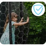 Trampolina ogrodowa profilowana 14ft/435cm z siatką wewnętrzną Neo-Sport