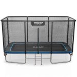   Trampolina ogrodowa prostokątna 14x10ft/427x305cm z siatką zewnętrzną i drabinką Neo-Sport